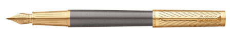 Parker Ingenuity Pioneers Collection Fountain Pen - Grey Arrow Gold Trim